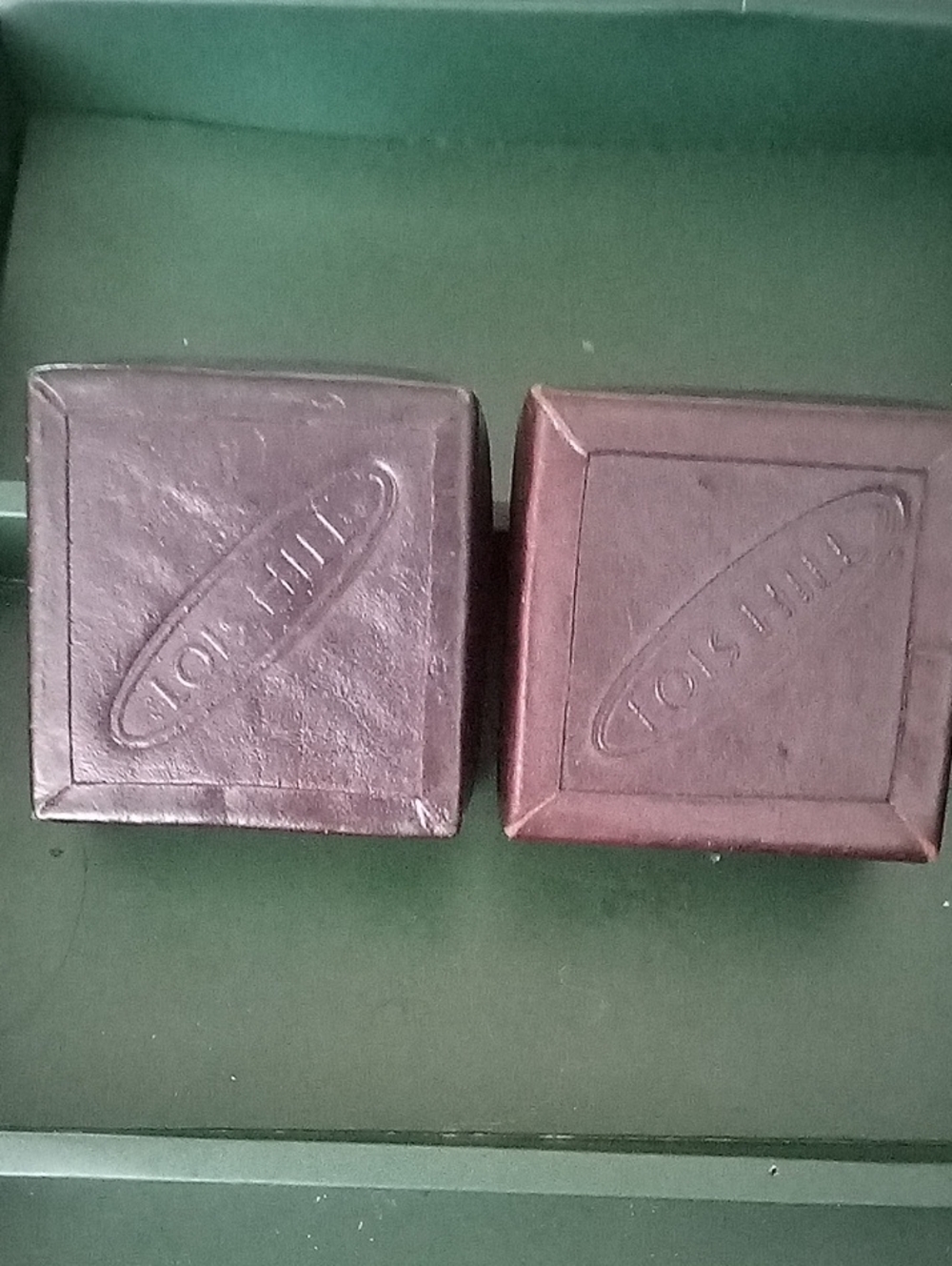 2 Vintage Lois Hill Leather Jewelry Box - Brown